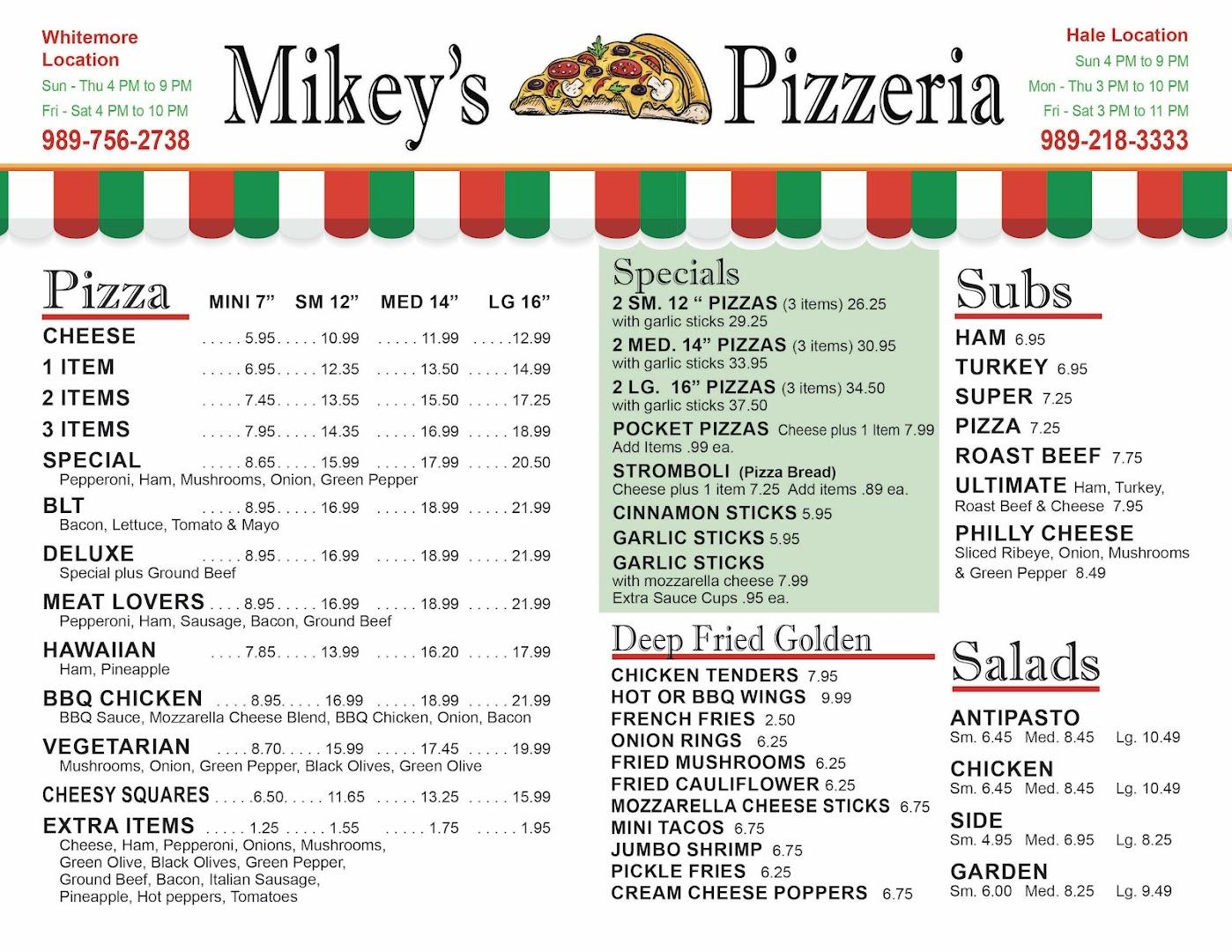 Mikey's Pizzeria Whittemore