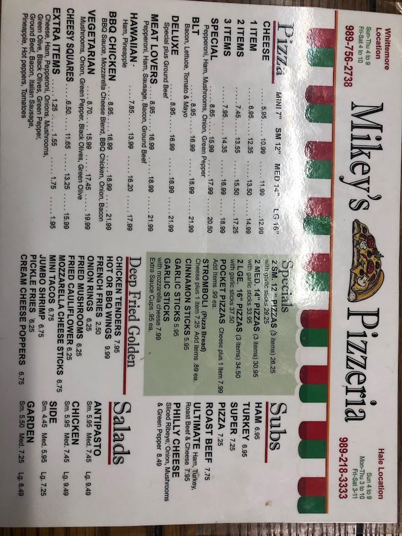 Mikey's Pizzeria Whittemore